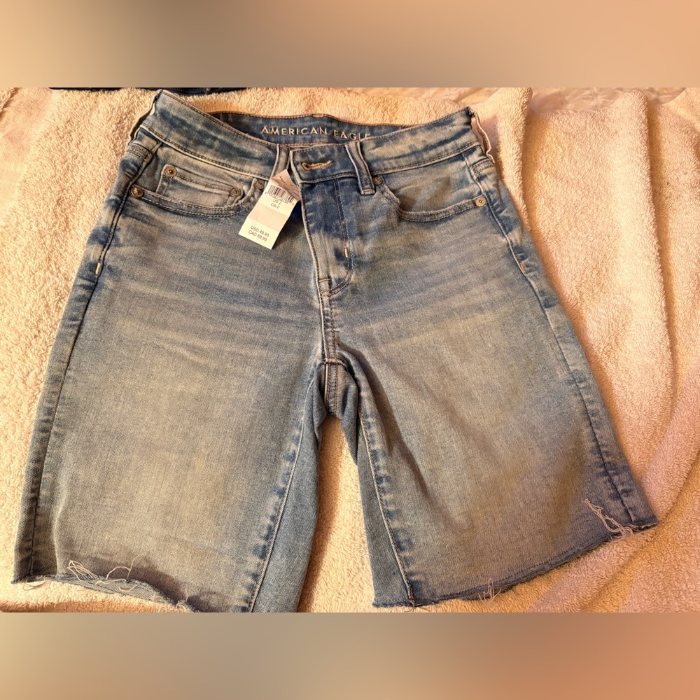 American Eagle Outfitters Women’s Light Blue Denim Shorts